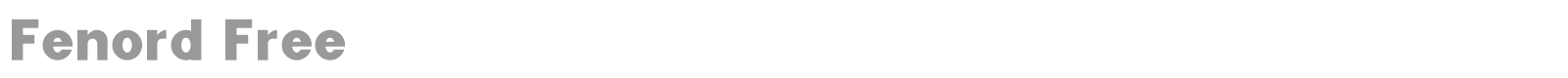 Fenord font preview